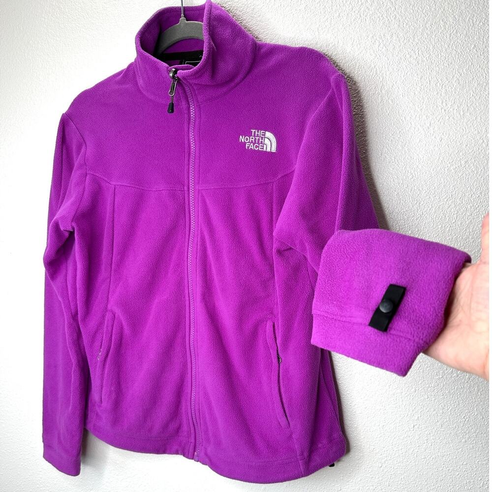 The North Face Lilac Front Zip Mock Neck Fleece Jacket S
